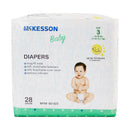 McKesson Baby Diapers, Size 3 for Babies weighing 16 – 28 lbs. (Case of 112)