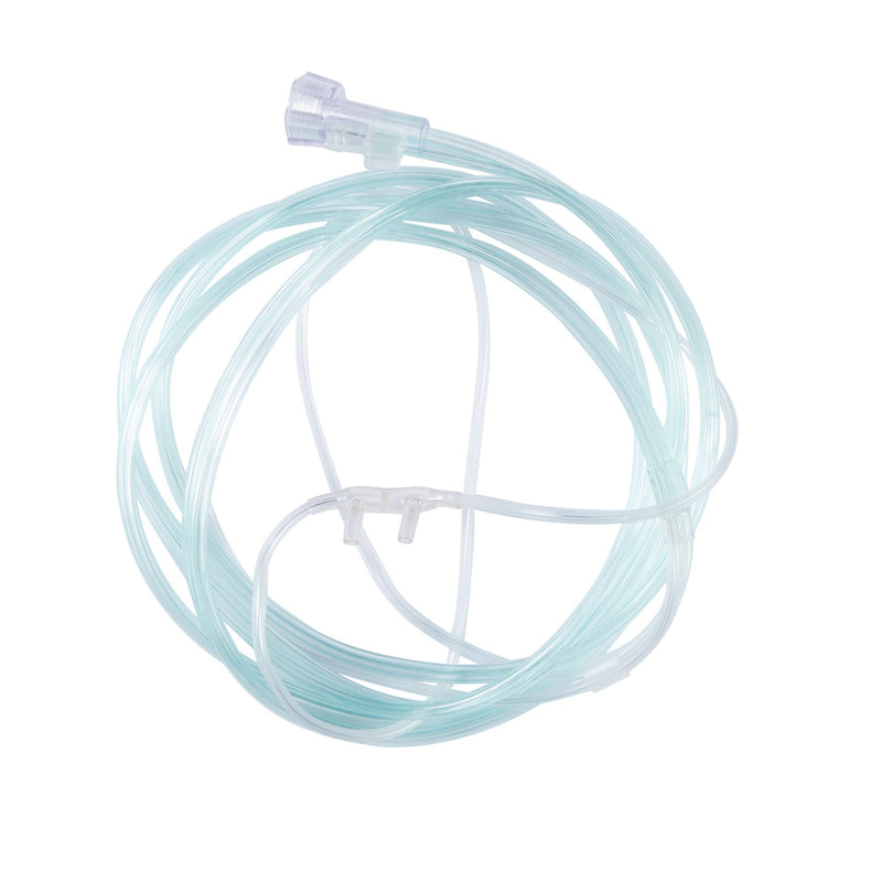 ETCO2 Nasal Cannula McKesson Adult Curved Prongs 7 Foot Tubing Low Flow Rate (Case of 25)