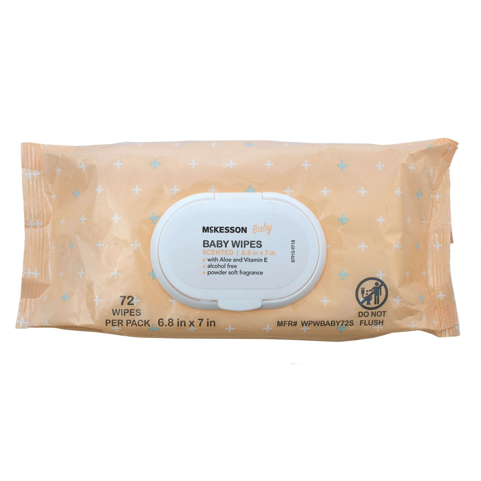 Baby Wipe McKesson Soft Pack Scented 72 Count 