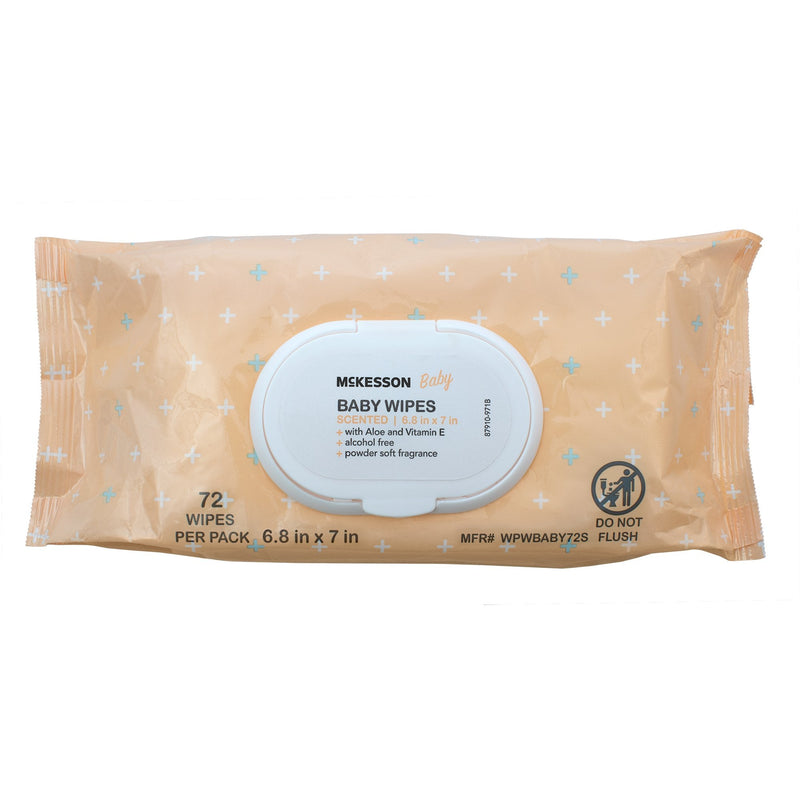 Baby Wipe McKesson Soft Pack Scented 72 Count 