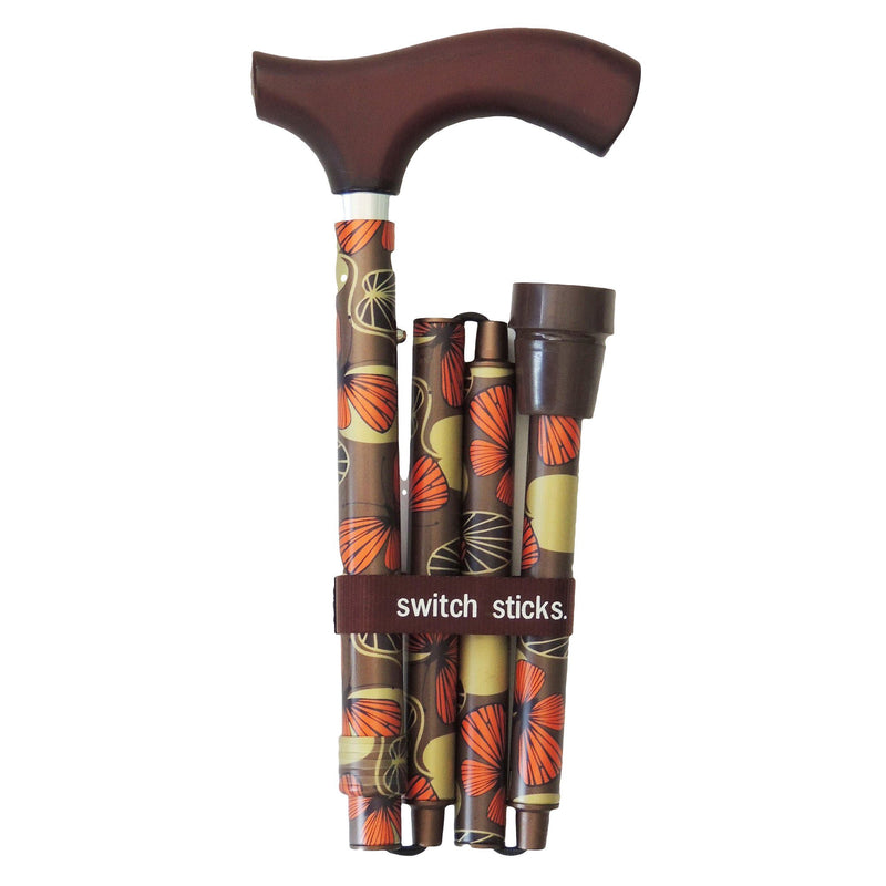 Switch Sticks Folding Cane, Mimi Print, 32 to 37 Inch Height (Each)
