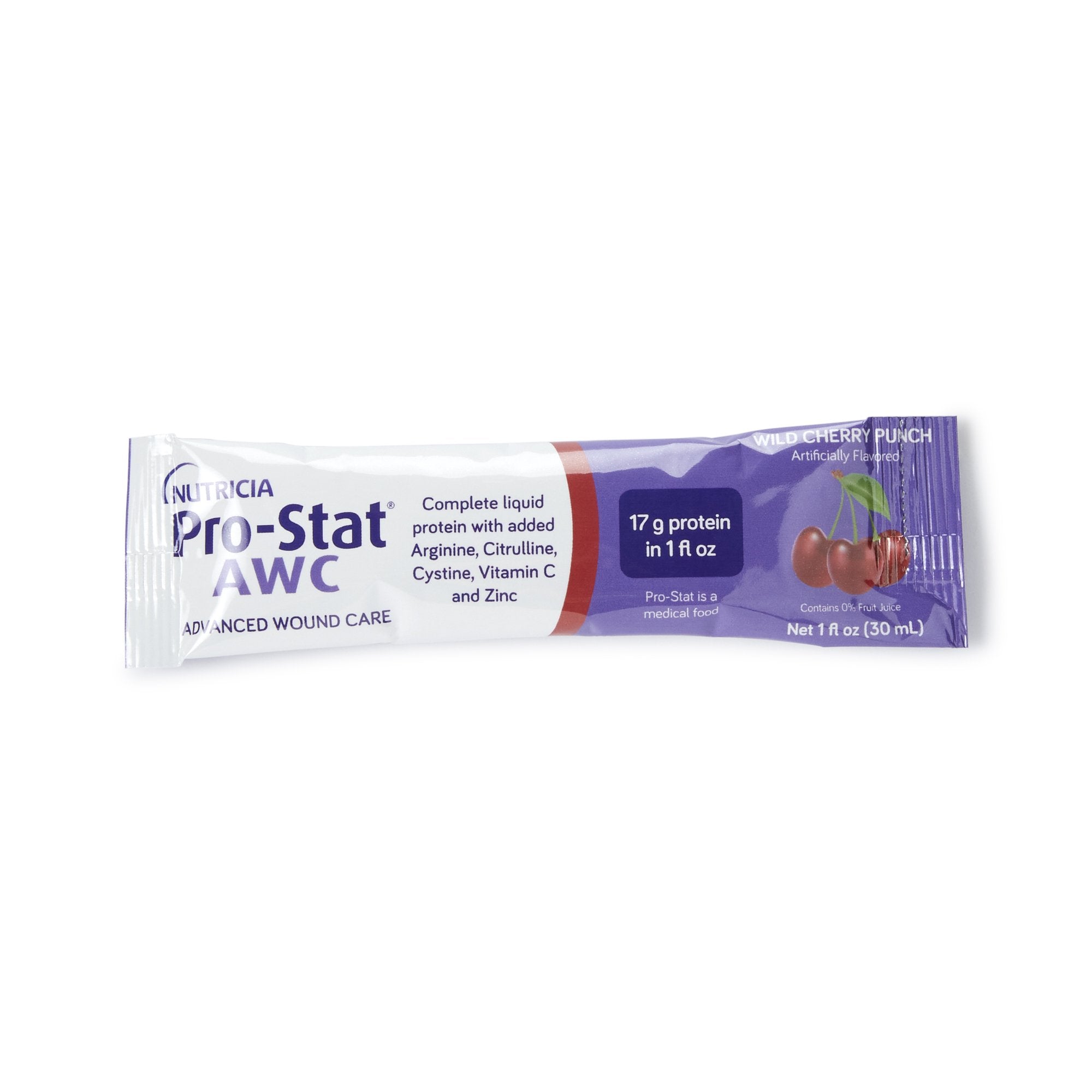 Nutricia North America Pro-Stat AWC Wild Cherry Punch Complete Liquid Protein (96/CS) 