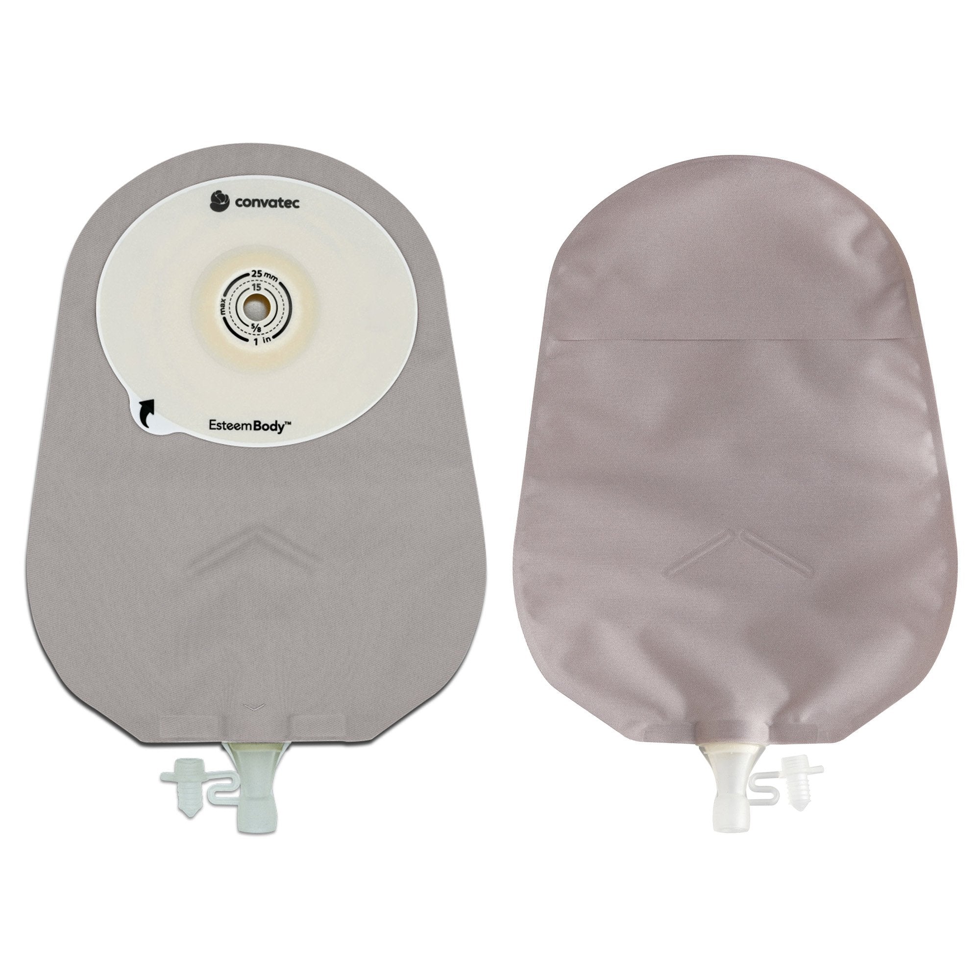 Esteem Body Soft Convex One-Piece Urostomy Pouch, Cut to Fit Stomas 10 – 35 mm (Box of 10)