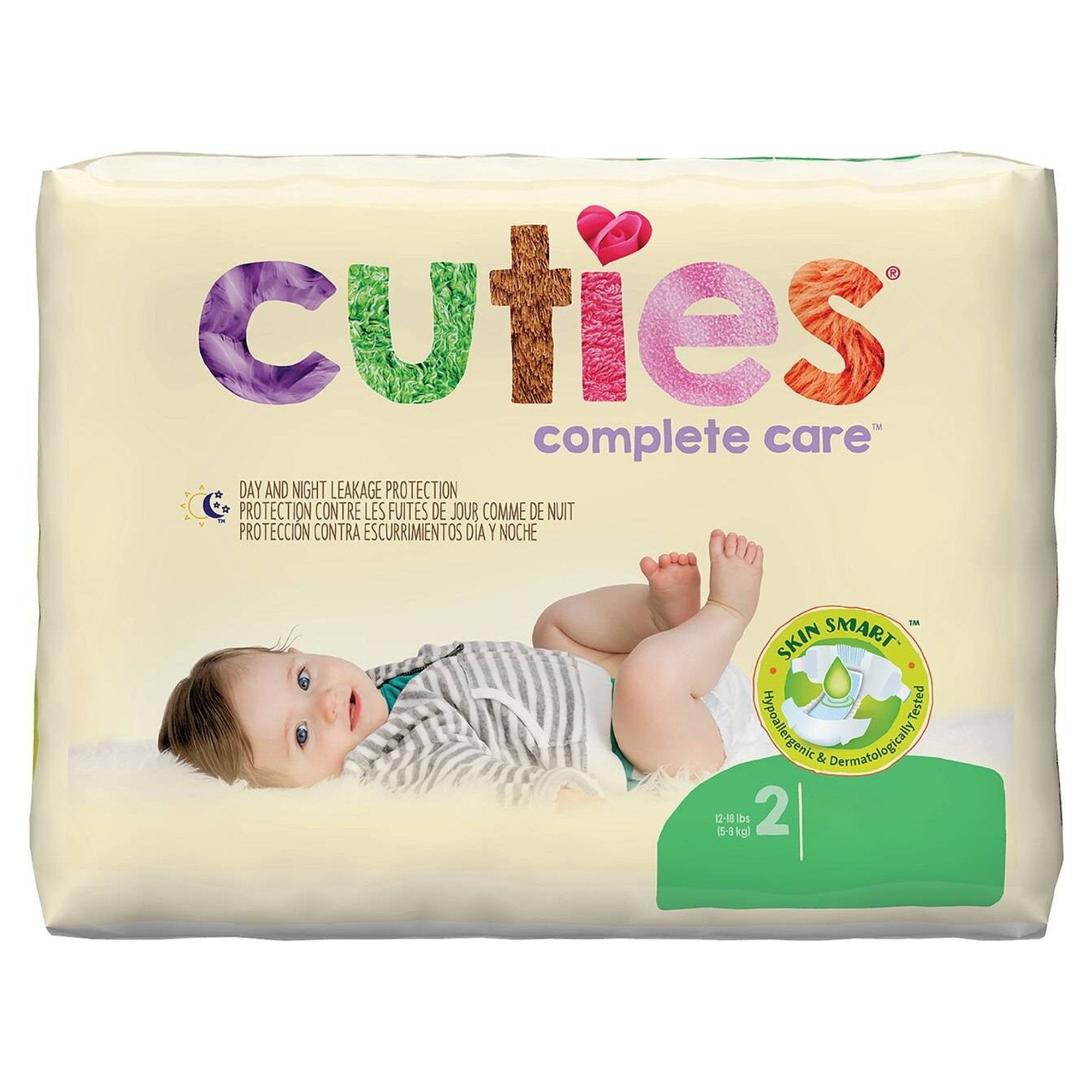 First Quality Products LLC Cuties Complete Care Diapers, Size 2 (200/CS) 
