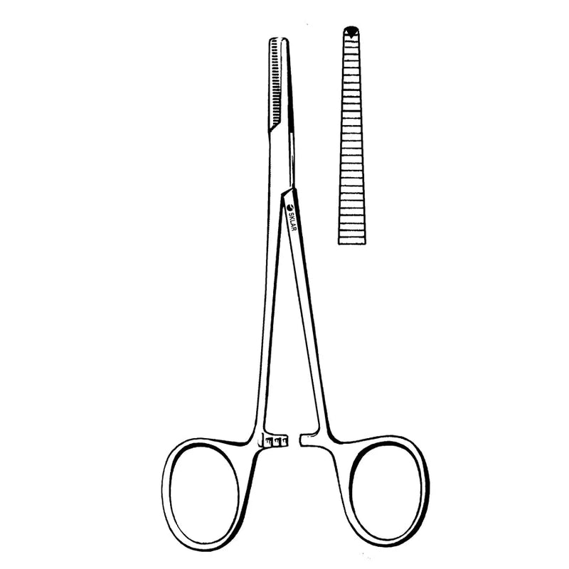 Sklar Halsted Mosquito Hemostatic Forceps - 5-1/2", Straight, 1x2 Teeth - 17-1950 