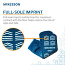 McKesson Slipper Socks, Single Tread, Adult, Teal (Case of 48 Pairs)
