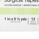 McKesson Silicone Medical Tape, 1 Inch x 5-1/2 Yard, Transparent