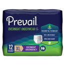 Prevail Overnight Absorbent Underwear, Extra Large (Case of 48)