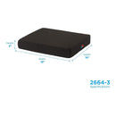 Seat Cushion NOVA 18 W X 16 L X 3 D Inch Convoluted Foam (Case of 2)