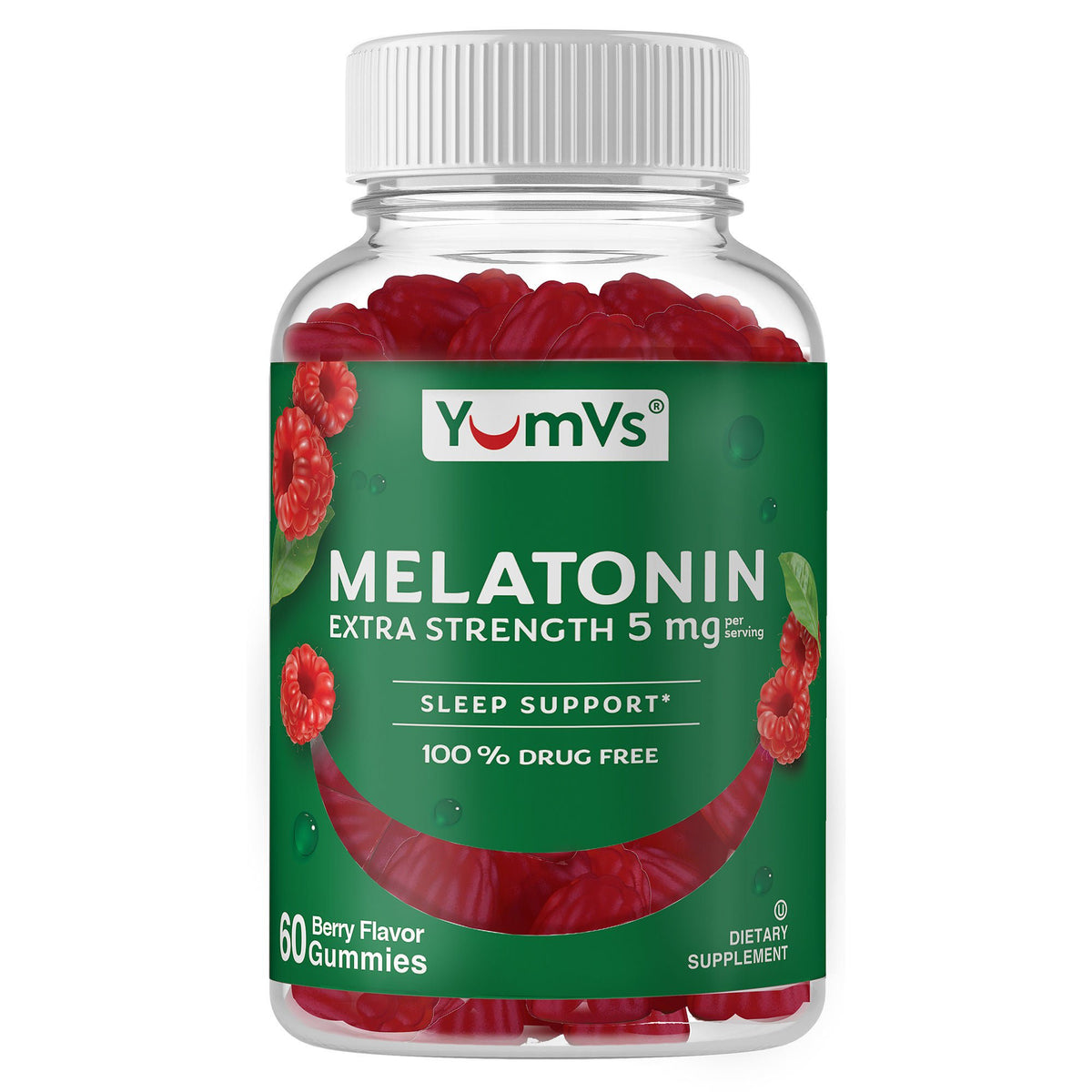 Natural Sleep Aid YumVs 60 per Bottle Gummy 5 mg Strength (Case of 12)