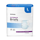 McKesson Ultimate Heavy Absorbency Incontinence Brief, Large (Case of 72)