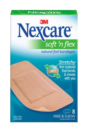 Nexcare Soft 'n Flex Tan Adhesive Strip, 2 x 4 Inch (Case of 192)
