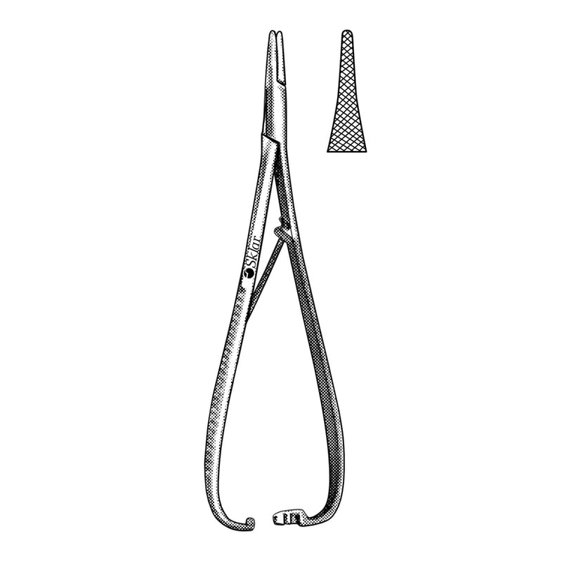 Sklar Mathieu Needle Holder - 6-1/4", Serrated, Delicate - 21-8106