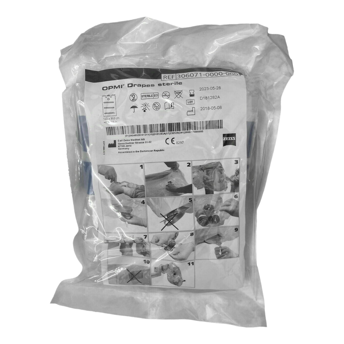 Zeiss Microscope Drape, 118 x 48 Inch (Box of 5)