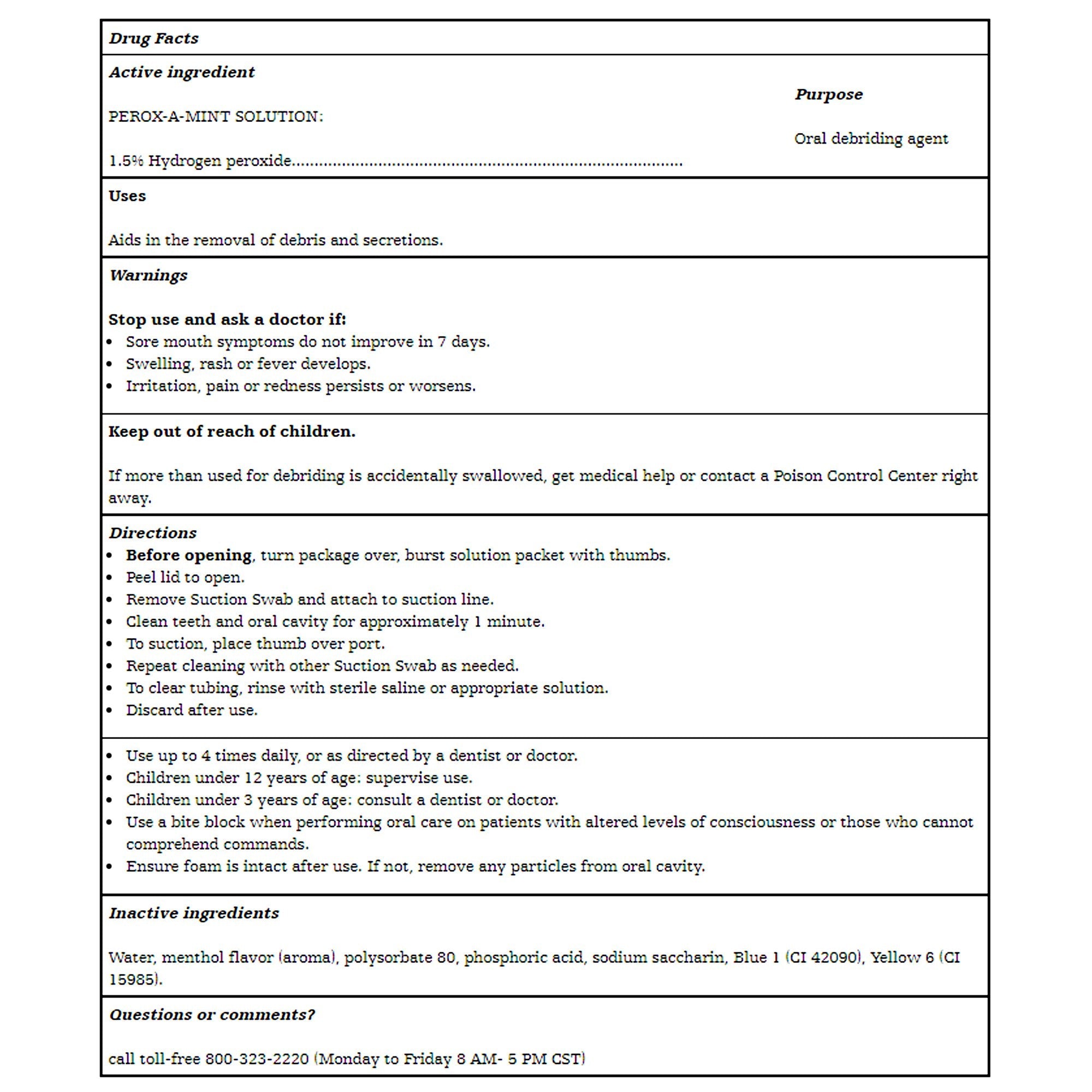 Sage Products Toothette Single Use Suction Swab System (200/CS) 