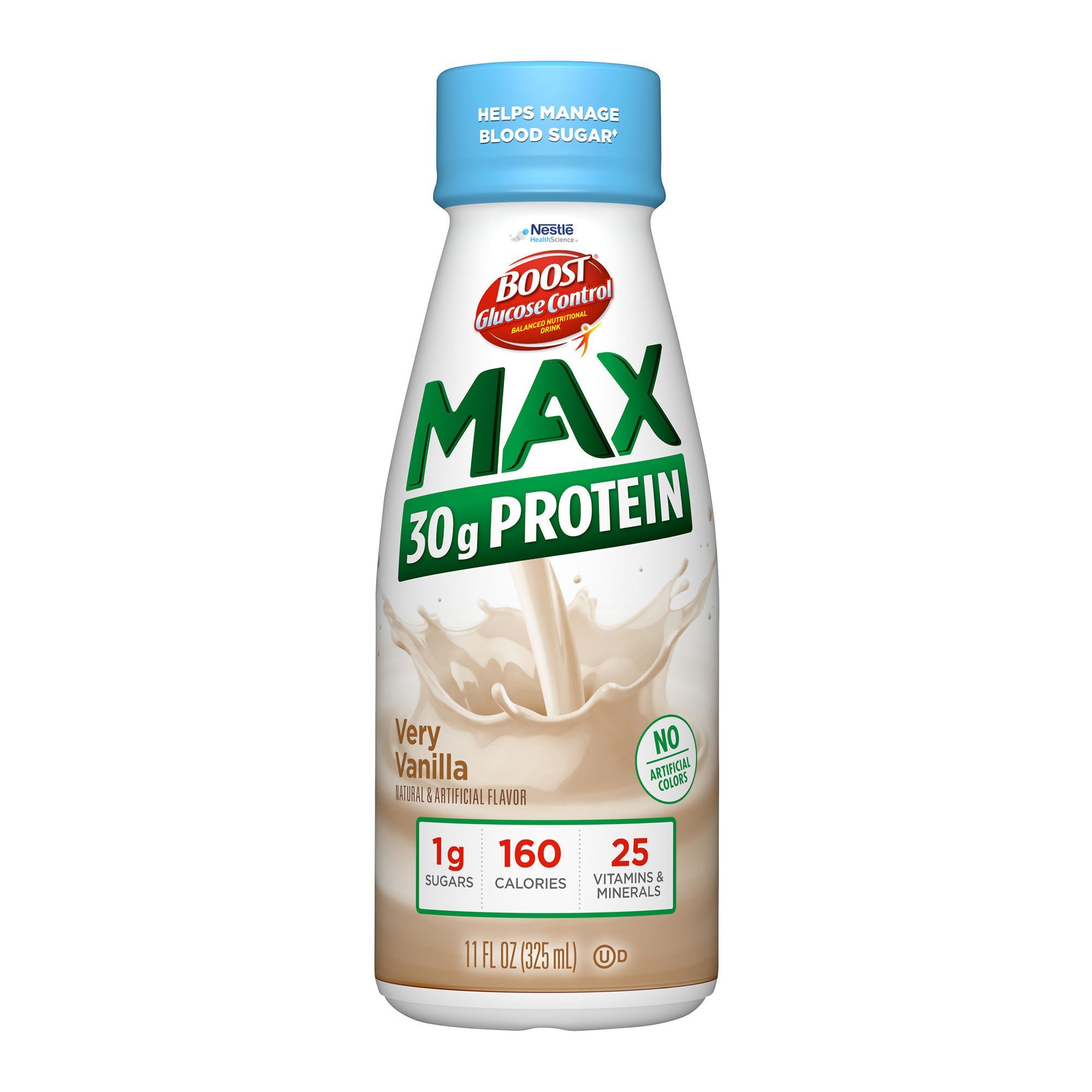 Boost Glucose Control Max Vanilla Balanced Nutritional Drink, 11-ounce Bottle (Case of 12)