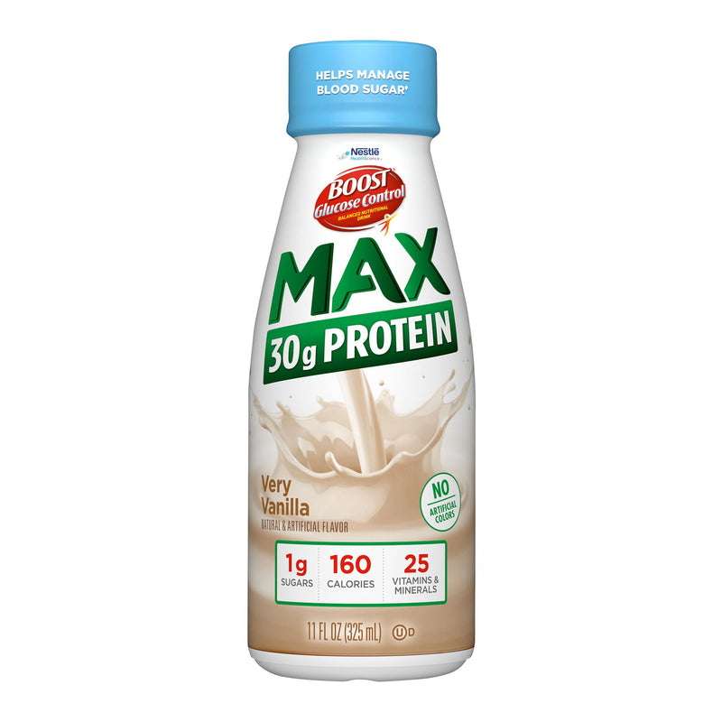 Boost Glucose Control Max Vanilla Balanced Nutritional Drink, 11-ounce Bottle (Case of 12)