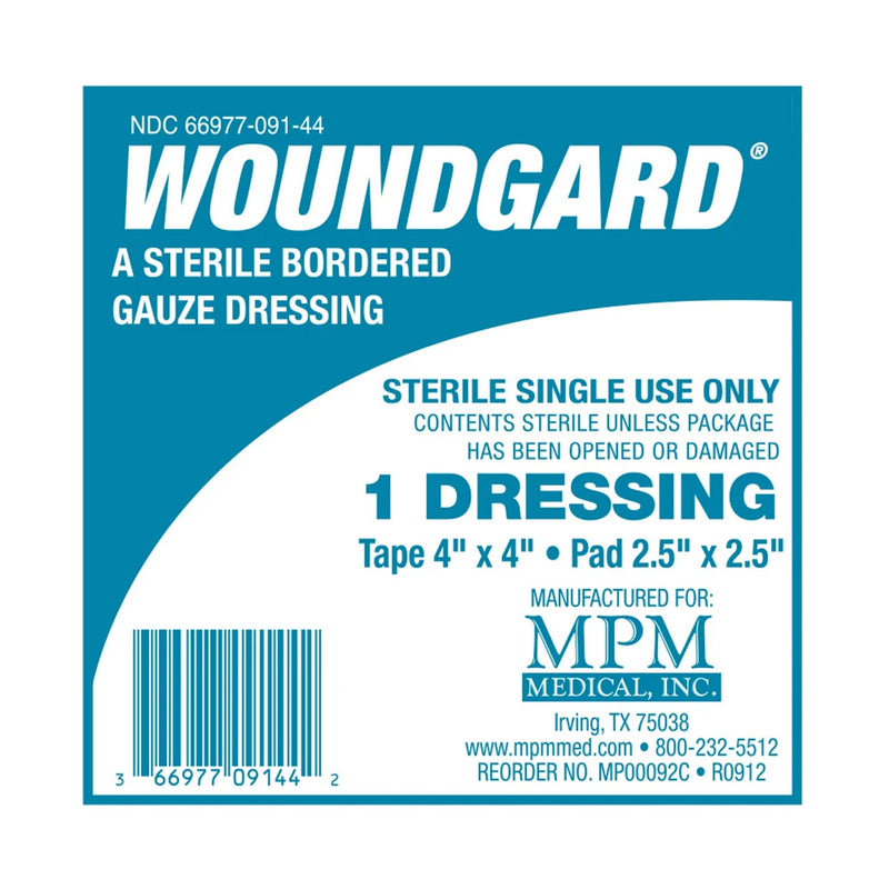 WoundGard White Adhesive Dressing, 4 x 4 Inch (Case of 120)
