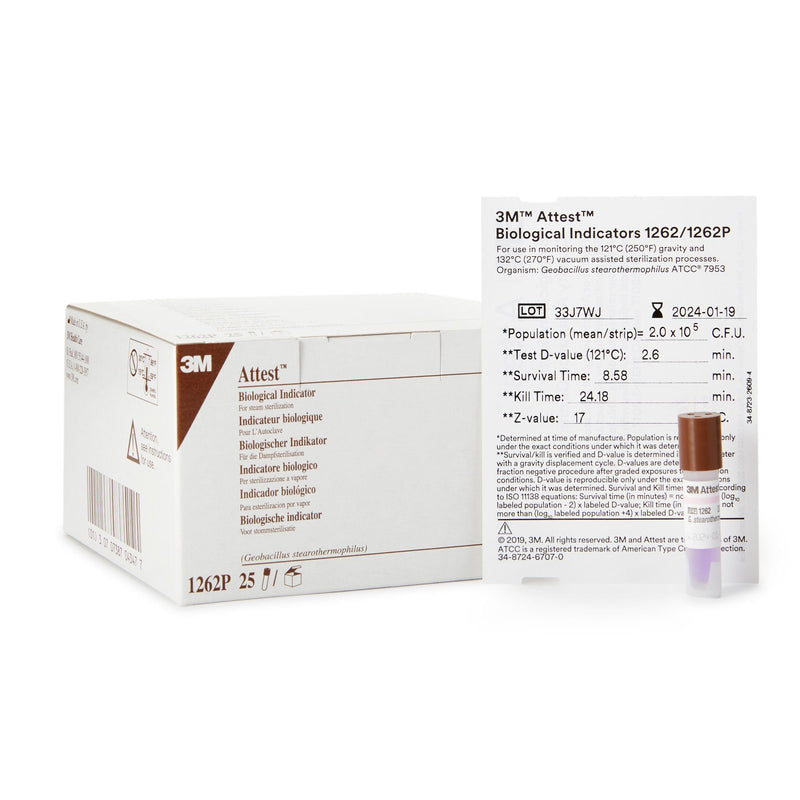 3M Attest Sterilization Biological Indicator Vial (Case of 100) 