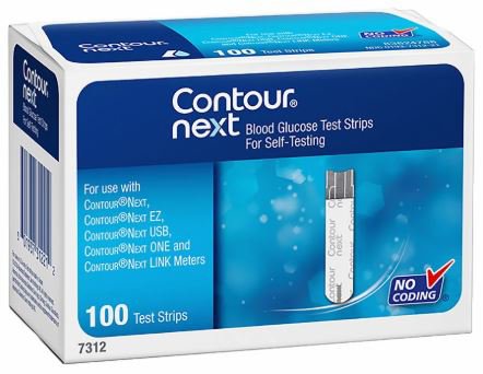 Ascensia Diabetes Care Contour Blood Glucose Test Strips (1200/CS)