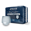 Attends Sleep Comfort Premium Overnight Underwear, Small, 20 – 34 Inches (Case of 80)