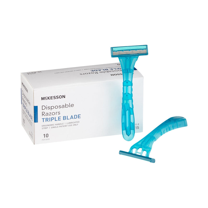 McKesson Triple Blade Disposable Razors (Case of 500)