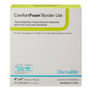 Sion Brands LLC ComfortFoam Border Lite Thin Bordered Foam Wound Dressing, 4 x 4 Inch (10/BX) 