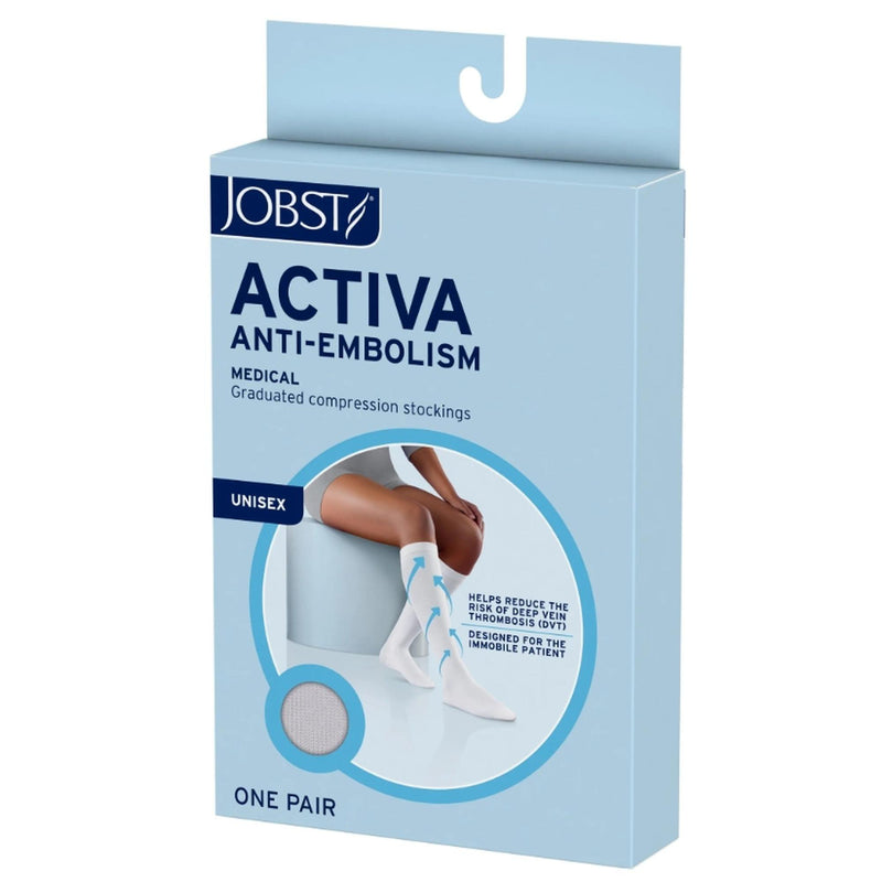 Anti-embolism Stocking Jobst Activa Knee High X-large White Open Toe (Pair of 2)