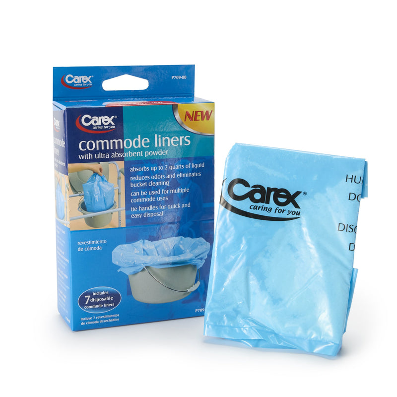 Compass Health Brands Carex Commode Liner, 14 x 14 Inch (168/CS)