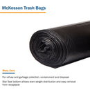 McKesson Super Heavy Duty Trash Bag, Black, 56-gallon Capacity (Case of 100)