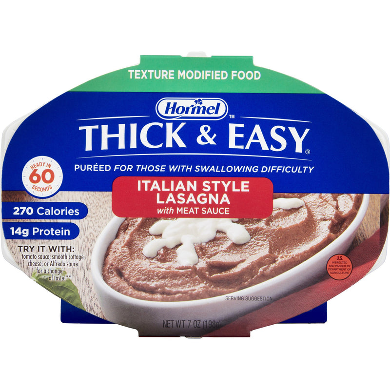 Thick & Easy Purées Italian Style Beef Lasagna Purée Thickened Food (Case of 7)