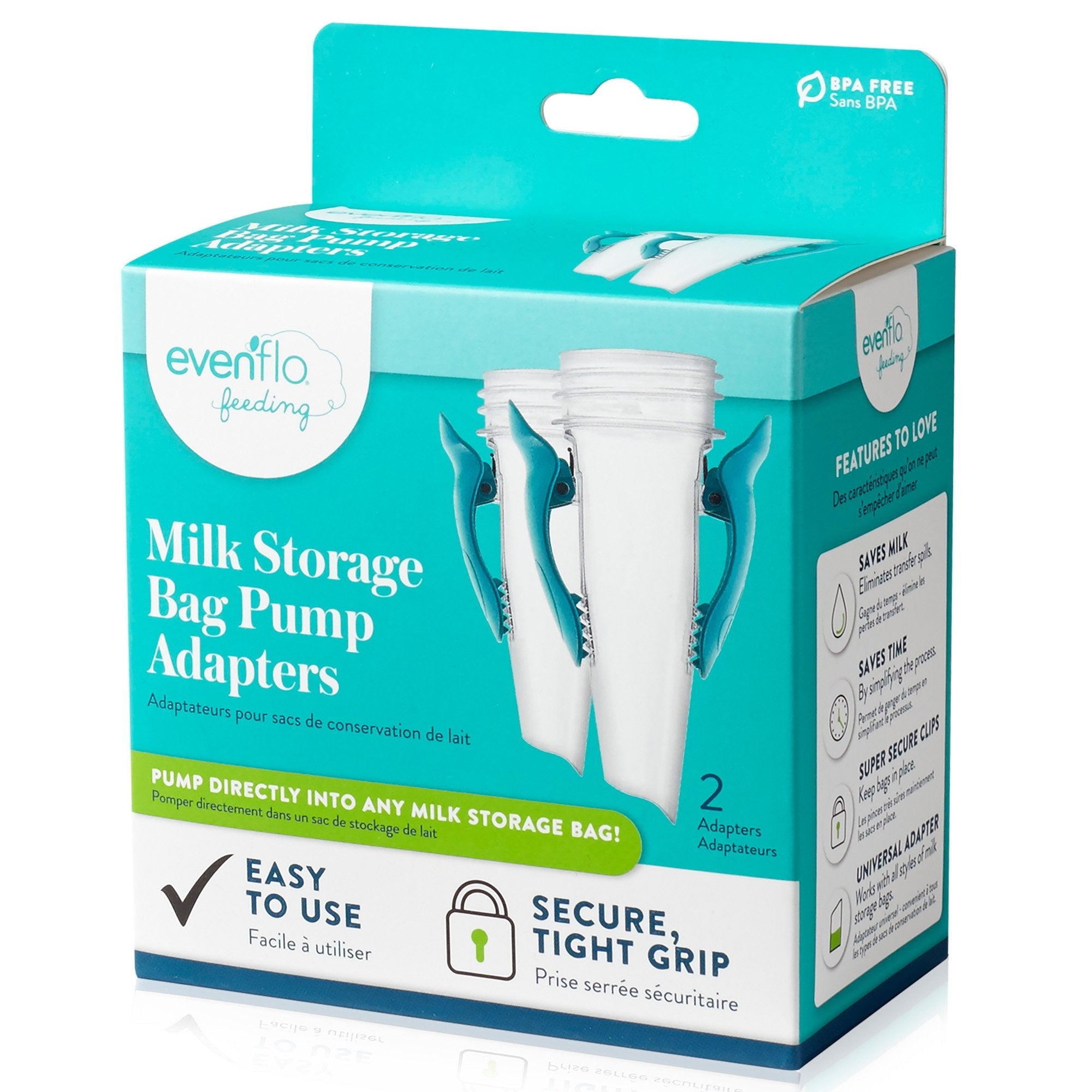 Midway Importing Inc Evenflo Advanced Breast Milk Storage Bag Adapters (12/CS) 