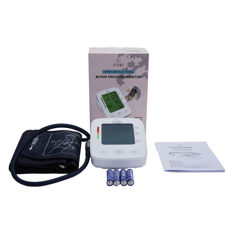 Zev Supplies Corp Home Automatic Digital Blood Pressure Monitor Zomee Extra Large Cuff Arm Nylon Cuff 16.5 to 21 Inch Desk Model 