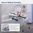 drive Aluminum Bath Transfer Bench, 21 – 25 Inch Seat Height (Each)