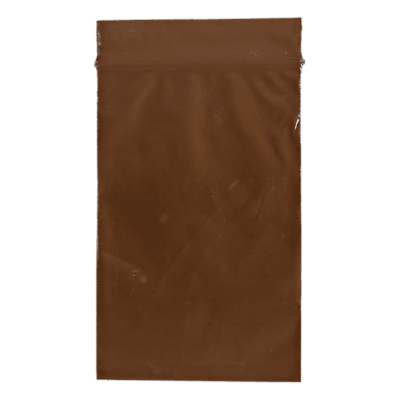 Reclosable UV Protection Bag 2-1/2 X 9 Inch Plastic Amber Zipper Closure (Case of 1000)