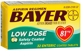 Bayer Low Dose Aspirin (Bottle of 32)