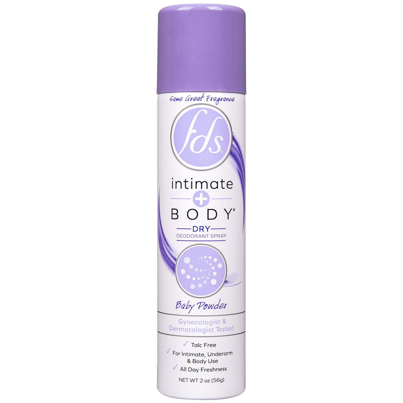 Emerson Healthcare Deodorant FDS Intimate+Body Aerosol Spray 2 oz. Baby Fresh Scent 