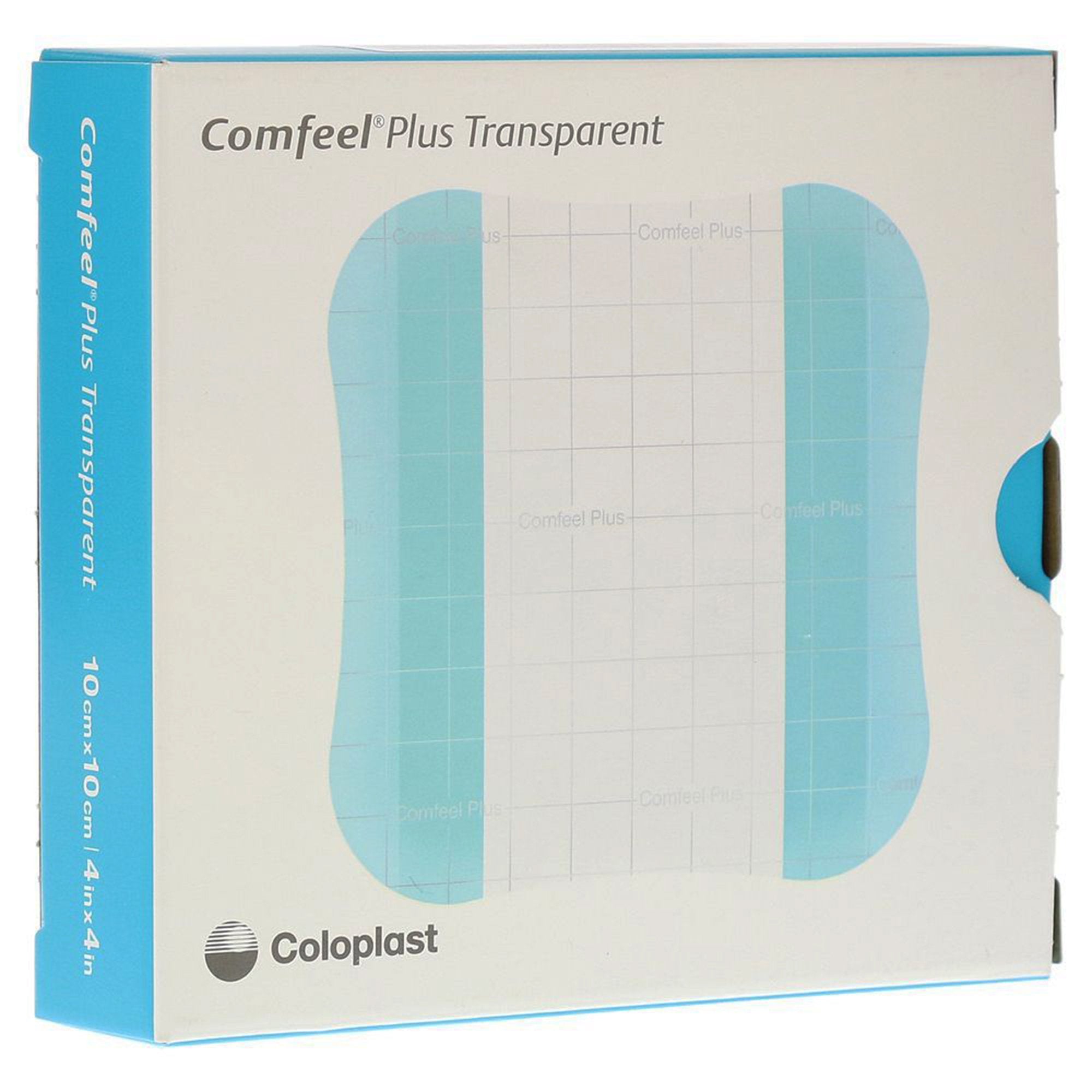 Coloplast Comfeel Plus Transparent Thin Hydrocolloid Dressing, 4 x 4 Inch (10/BX) 