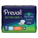 Prevail Daily Pant Liners Moderate Absorbency Bladder Control Pad, 28 Inch (Case of 120)