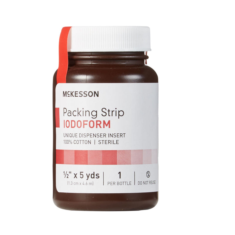 McKesson Iodoform Wound Packing Strip, 0.5 Inch x 5 Yard (Case of 12)