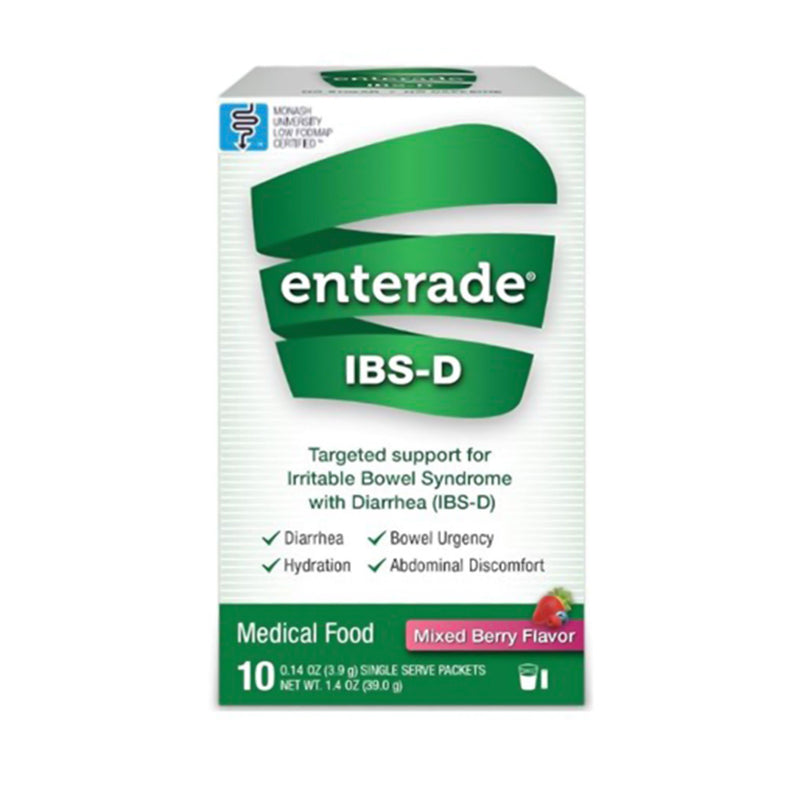 enterade IBS-D Dietary Support Medical Food, Mixed Berry, Single Serve Packets