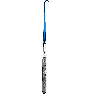 Sklar Blue Electrosurgical Emmett Fistula Hook - 9", Curved (Style