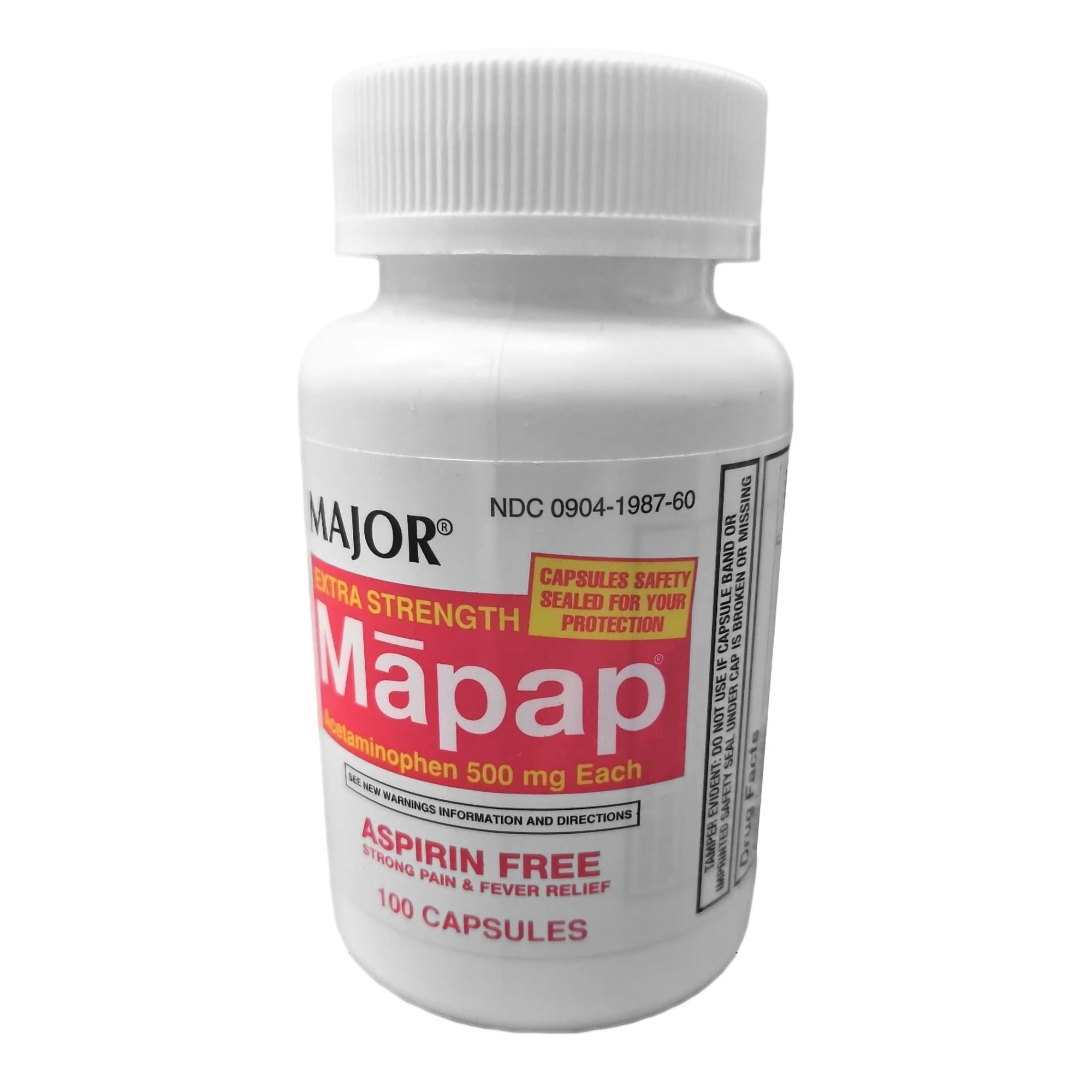 Mapap Acetaminophen Pain Relief (Bottle of 100) 