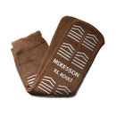 McKesson Slipper Socks, Single Tread, Extra Large, Brown (Case of 48 Pairs)