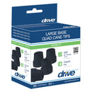 drive Large Base Quad Cane Tips, 5/8-Inch Diameter (Each)