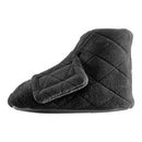 Silverts Women's Extra Wide Swollen Feet Slippers, Black, Large