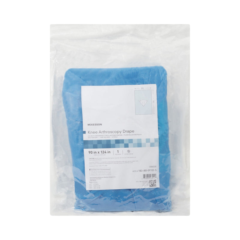 McKesson Sterile Arthroscopic Knee Drape, 90 x 124 Inch (Case of 11)