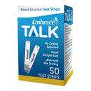 Embrace TALK Blood Glucose Test Strips (Box of 50) 