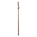 Mabis Healthcare Brazos Twisted Oak Trekker Handcrafted Walking Stick, Red, 55-Inch