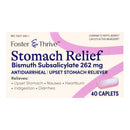 Foster & Thrive Stomach Relief 262 mg Bismuth Subsalicylate Caplets (Bottle of 40)